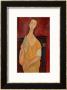 Woman With A Fan (Lunia Czechowska) 1919 by Amedeo Modigliani Limited Edition Print