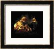 Jacob Blessing His Grandchildren Ephraim And Menasse, Parents Joseph And Anasth by Rembrandt Van Rijn Limited Edition Pricing Art Print