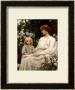 Portrait Of A Mother And A Daughter Reading A Book by Edwin Harris Limited Edition Pricing Art Print