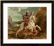 St. George Slaying The Dragon by Hans Von Aachen Limited Edition Pricing Art Print