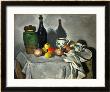 Still Life: Pots, Bottle, Cup And Fruit, Circa 1871 by Paul Cézanne Limited Edition Pricing Art Print