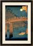 Kyoto Bridge By Moonlight, From The Series 100 Views Of Famous Place In Edo, Pub. 1855 by Ando Hiroshige Limited Edition Print