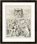 Cheshire Cat The King Queen And Executioner Argue About The Chishire Cat's Head by John Tenniel Limited Edition Print