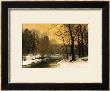 A Winter River Landscape by Anders Andersen-Lundby Limited Edition Pricing Art Print