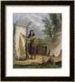 Indian Woman Dressing A Buffalo Skin by Seth Eastman Limited Edition Print