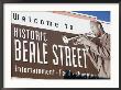 Beale Street Sign, Beale Street Entertainment Area, Memphis, Tennessee, Usa by Walter Bibikow Limited Edition Print