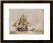 Naval Action Off Candia Engagement Between The British Warship Leander And The French Le Genereux by C.H. Seaforth Limited Edition Print