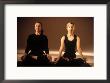 Two Women In Traditional Yoga Position by Jim Mcguire Limited Edition Pricing Art Print