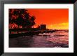 Orange Sunset Over The Sacred Bay, South Kona Coast, Puuhonua O Honaunau National Park, Hawaii, Usa by Ann Cecil Limited Edition Print