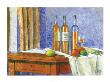 Bouteilles Sur Bleu by Gabor Szabo Limited Edition Print