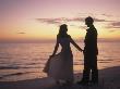 Sunset Silhouette Of Bride And Groom In Seascape by Frank Simonetti Limited Edition Print