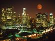 Moon Over Skyline, Los Angeles, Ca by Michael Howell Limited Edition Pricing Art Print