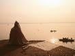 Pilgrim Praying, Varanasi, India by Jacob Halaska Limited Edition Print