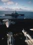 Navy Ship And Aircraft Carrier With Warship At Sea by Northrop Grumman Limited Edition Print