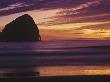 Haystack Rock At Sunset, Cannon Beach, Or by David Carriere Limited Edition Print
