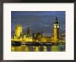 Houses Of Parliament At Dusk, Unesco World Heritage Site, Westminster, London, England, Uk (U.K.) by Jean Brooks Limited Edition Pricing Art Print