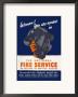 Women! You Are Needed In The National Fire Service by George Gibbons Limited Edition Print