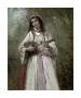 Gypsy Girl With Mandolin by Jean-Baptiste-Camille Corot Limited Edition Print