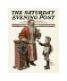 Newsboy And Santa, C.1912 by Joseph Christian Leyendecker Limited Edition Print