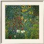 Farm Garden With Sunflowers by Gustav Klimt Limited Edition Print