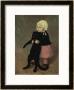 A Small Girl With A Cat, 1889 by Thã©Ophile Alexandre Steinlen Limited Edition Print