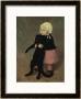 A Small Girl With A Cat, 1889 by Theophile Alexandre Steinlen Limited Edition Pricing Art Print