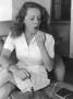 Actress Bette Davis Blowing Her Nails Dry After Painting Them In Her Home by Alfred Eisenstaedt Limited Edition Print