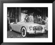 View Of A Sleek White Convertible At The Paris Auto Show by Gordon Parks Limited Edition Print