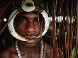 Man From Kamindimbit Village On The Sepik River Wears His Traditional Bones, Papua New Guinea by Jerry Galea Limited Edition Print