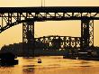 Bridges Over Cuyahoga River At Dusk, Cleveland, United States Of America by Richard I'anson Limited Edition Print