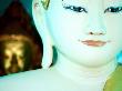 Detail Of White Buddha Statue At Shwedagon Paya, Yangon, Myanmar (Burma) by Frank Carter Limited Edition Print