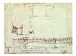 Design For Fortifications, From The Codex Atlanticus, 1478-1518 by Leonardo Da Vinci Limited Edition Print
