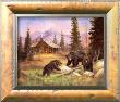 Bears On Log by M. Caroselli Limited Edition Print
