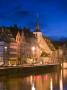 St. Nicholas Church And Ill River, Alsace Haut Rhin by Walter Bibikow Limited Edition Print