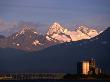 Abandoned Grain Elevators In Front Of Chugach Mountains, Chugach National Forest, Usa by Brent Winebrenner Limited Edition Print