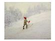 Ski Training, 1898 (Oil On Canvas) by Gustav Wentzel Limited Edition Print