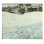 Untitled - Winter Landscape (Oil On Canvas) by Gustav Wentzel Limited Edition Pricing Art Print