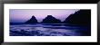 Silhouette Of Rock Formations At Dusk, Devil's Elbow State Park, Oregon, Usa by Panoramic Images Limited Edition Print