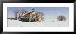 Abandoned Schoolhouse On A Snow-Covered Landscape, Friberg Township, Minnesota, Usa by Panoramic Images Limited Edition Print