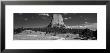Natural Rock Formation In Black And White, Devils Tower National Monument, Wyoming, Usa by Panoramic Images Limited Edition Pricing Art Print