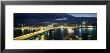 Bridge Lit Up At Night, Istanbul, Turkey by Panoramic Images Limited Edition Print