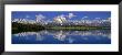 Reflection Of Mountain In Water, Mt. Moran, Grand Teton National Park, Wyoming, Usa by Panoramic Images Limited Edition Print
