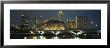 Buildings Lit Up At Night, Esplanade Bridge, Esplanade Drive, Singapore by Panoramic Images Limited Edition Pricing Art Print