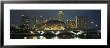 Buildings Lit Up At Night, Esplanade Bridge, Esplanade Drive, Singapore by Panoramic Images Limited Edition Print