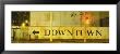 Downtown Sign Printed On A Wall, San Francisco, California, Usa by Panoramic Images Limited Edition Pricing Art Print