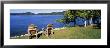Adirondack Chairs On A Lawn, Fourth Lake, Adirondack Mountains, Adirondack State Park, Ny, Usa by Panoramic Images Limited Edition Print