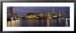 Buildings Lit Up At Night, Marina Bay, Singapore by Panoramic Images Limited Edition Pricing Art Print