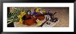 High Angle View Of A Violin With Flowers by Panoramic Images Limited Edition Print