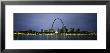 Buildings Lit Up At Dusk, Mississippi River, St. Louis, Missouri, Usa by Panoramic Images Limited Edition Print