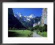 View Along Valley To The Breithorn, Lauterbrunnen, Bern, Switzerland by Ruth Tomlinson Limited Edition Pricing Art Print